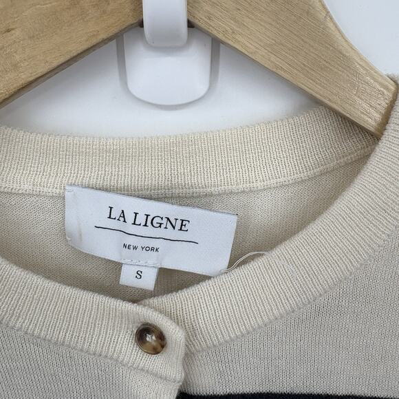 La Ligne Cashmere Cardigan Sweater Women Small Old Money Capsule Parisian Luxury - Picture 6 of 7